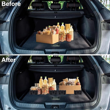 YOFIT Multipurpose Cargo Organizer Blocks Car Trunk Storage Organizer Blocks, Should Be Used with Wool Trunk's Carpet for Car/Truck/SUV/Van, Set of 4
