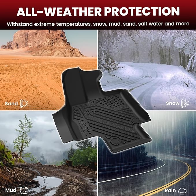 LASFIT Floor Mats&Trunk Mat&Backrest Mat for Lexus TX/TX350/TX500h/TX550h+ 2024 2025 2026, TPE All Weather Floor Liners for Lexus TX 350, 3Row&Cargo Mat for Tx Car Mats(Cargo Mat Fit with Subwoofer