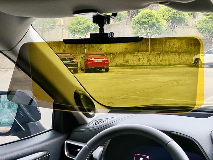 Automotive Sun Visors for Car, Van, Truck, Polarized Protection, Universal Install Anti-Glare Extender (15.35" for Day/Night 2 in 1 Sun Visor)