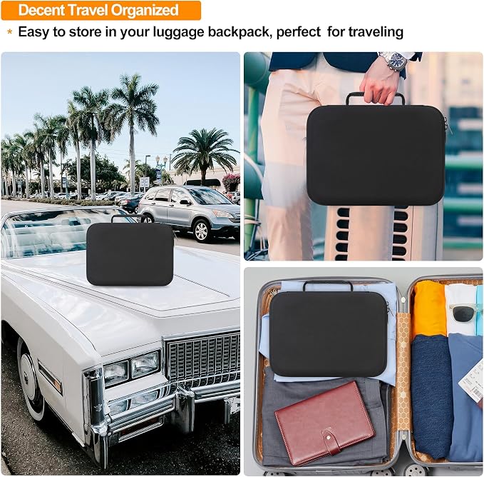 Elonbo Carrying Case for Halo Bolt Ultimate 2.0/3.0 Portable Car Battery Jump Starter/Halo Bolt 55500 mwh/Air 58830/ Air + 55500/58830/ 44400/57720 Emergency Power Kit Holder, Black
