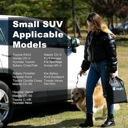 Meginc SUV Cargo Liner for Dogs,100% Waterproof Pet Trunk Car Seat Cover Mat with Bumper Flap Protector,Dog Protect Auto Carpet, Heavy Durable Pet Car Seat Protector for SUV CRV RAV4 Q5 CX5