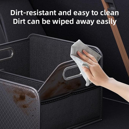 Car Trunk Organizer and Car Storage,Collapsible Multi-Compartment Car Organizers, Waterproof foldable luggage bag with 4 pockets，Suitable for any car