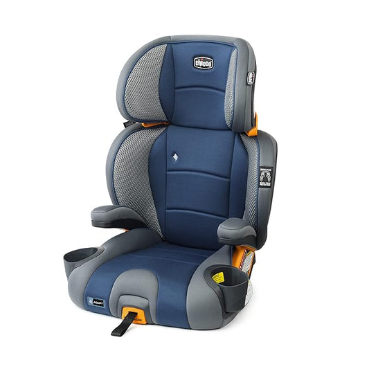 Chicco KidFit Adapt Plus 2-in-1 Belt-Positioning Booster Car Seat, Backless and High Back Booster Seat, for Children Aged 4 Years and up and 40-100 lbs., Vapor/Grey