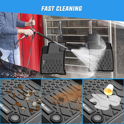 Nilight TPE Floor Mats for Lincoln Corsair (Gas Model) 2020 2021 2022 2023 2024 2025 All Weather Custom Fit Heavy Duty Floor Liners