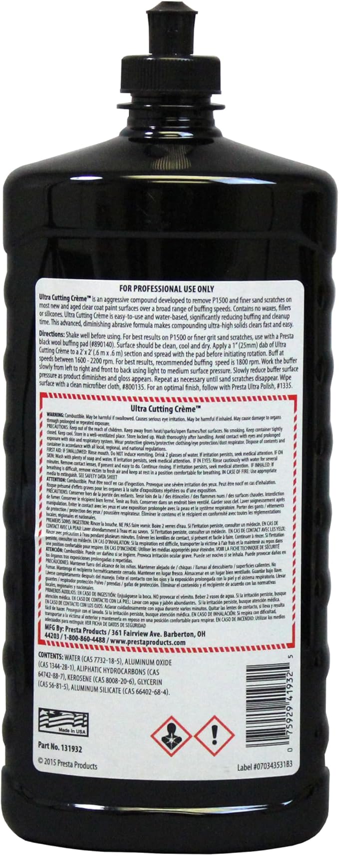 Presta Ultra Cutting Creme - 32oz
