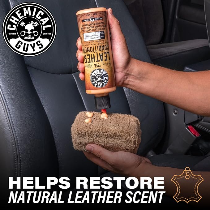 Chemical Guys SPI_401 Vintage Series Leather Conditioner Car Interiors, Furniture, Apparel, Sneakers, Boots, and More (Works on Natural, Synthetic, Pleather, Faux Leather and More), 128 fl oz (1 Gal)