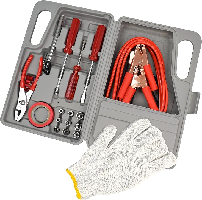 American Builder HW2194 Gray 31-Piece Auto Roadside Emergency Tool Kit