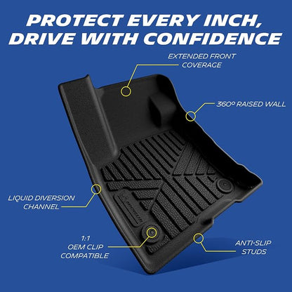 Michelin Vehicle Mats, All-Weather TPE Custom Fit Liner for 2021-2026 Ford Bronco Sport, Premier