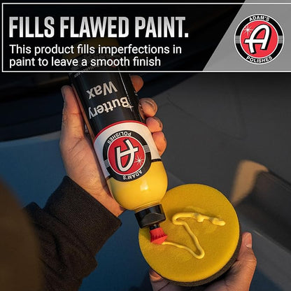 Adam's Polishes Buttery Wax (16oz) - Premium Infused Carnauba Liquid Wet Car Wax For Shine, Polish & Top Coat Paint Protection | Car Wash Enhancer & Clay Bar Lubricant | Car Boat Motorcycle