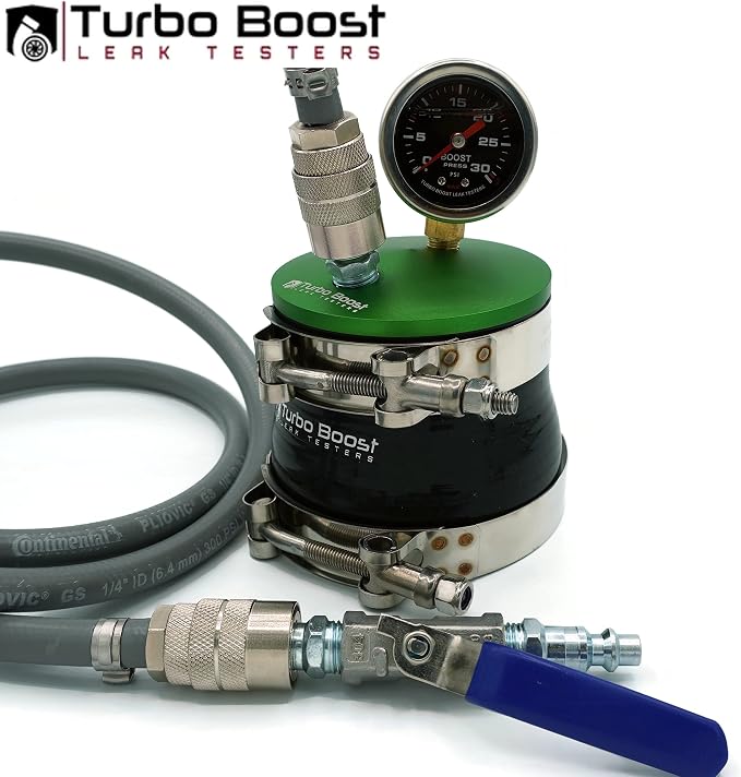 Medium Aluminum Boost Leak Testers (5ft Air line w/Shut-Off Valve)