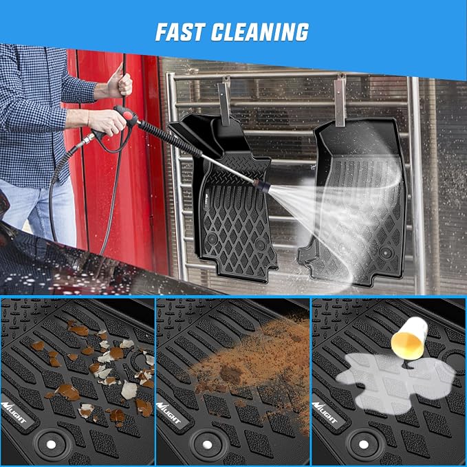 Nilight TPE Floor Mats for Cadillac CT5 2019 2020 2021 2022 2023 2024 All Weather Custom Fit Heavy Duty Floor Liners