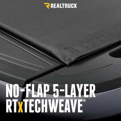 RealTruck TruXedo Pro X15 Soft Roll Up Truck Bed Tonneau Cover | 1471101 | Fits 2007-2013 Chevy/GMC Silverado/Sierra 1500, 2007-14 2500/3500HD 6' 7" Bed (78.7")