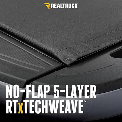 RealTruck TruXedo Pro X15 Soft Roll Up Truck Bed Tonneau Cover | 1486901 | Fits 2019 - 2024 Dodge Ram 1500, Does Not Fit w/ Multi-Function (Split) Tailgate 6' 4" Bed (76.3")