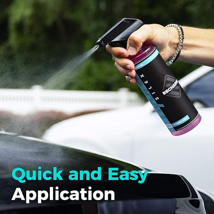 Recharge Car Ceramic Coating - Wet/Dry Applied Protective Ultra Hydrophobic Ceramic Detail Spray Replaces Wax & Sealants - DIY Friendly Car Care Products 6 Months Of Protection - 16 Ounces