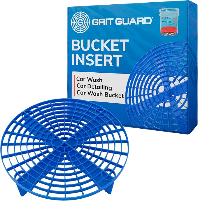 The Original Grit Guard Blue Bucket Insert - 10" Diameter Car Wash Bucket for Car Washing, Detailing Compatible with 3.5, 4, 5 and 6 Gallon Buckets - Made in the USA
