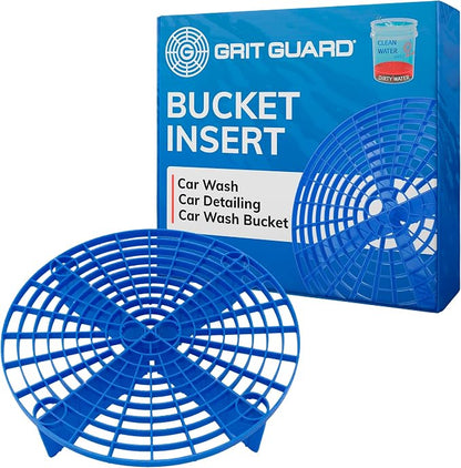 The Original Grit Guard Blue Bucket Insert - 10" Diameter Car Wash Bucket for Car Washing, Detailing Compatible with 3.5, 4, 5 and 6 Gallon Buckets - Made in the USA
