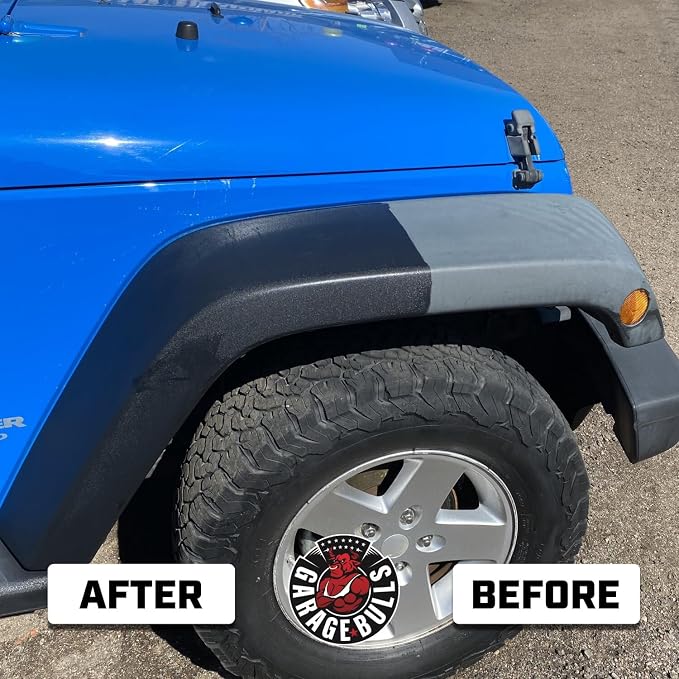 garage bulls Plastic Restorer for Cars - Hydrophobic Ceramic Coating - Ultimate Exterior & Interior Protection with Original Matte Finish