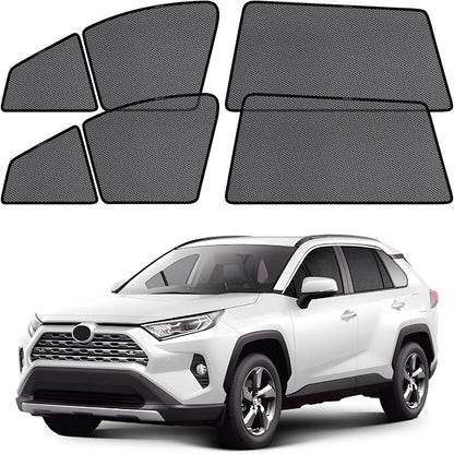 ZATOOTO Car Window Shades for Toyota RAV4 2019-2024, Car Window Cover Baby Sun Shades Sun Blocker Car Side Window Screens for Camping| UV Protection, Privacy, Ventilation, and Bug-Free Design
