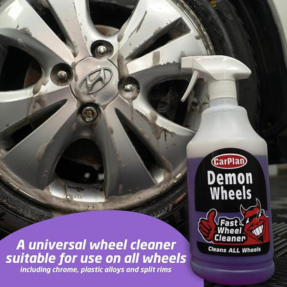 CarPlan Demon Wheels 34 fl Oz (1L) - Fast Wheel Cleaner (Pack of 2)