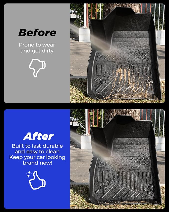 Floor Mats Cargo Liner for Chevrolet Chevy Blazer 2026 2025-2019 (Not EV & Not Trailblazer),All Weather Rubber Carpets for Base/L/LS/LT/Premier/RS Accessories 2023 2022 2021 2020 Car Rug Cover