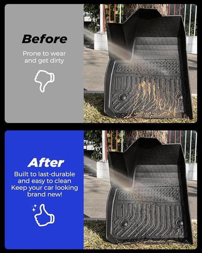 Floor Mats Cargo Liner for Chevrolet Chevy Blazer 2026 2025-2019 (Not EV & Not Trailblazer),All Weather Rubber Carpets for Base/L/LS/LT/Premier/RS Accessories 2023 2022 2021 2020 Car Rug Cover