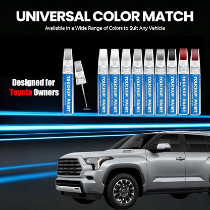 Celestial Silver Metallic(1J9) Touch Up Paint for Toyota 2-in-1 Car Scratch Repair Pen for Rock Chips, Door Scratches & Paint Nicks Exact Color Match Quick Dry DIY Fix for RAV4 Camry Corolla