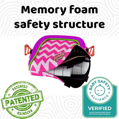 bubblebum Inflatable Backless Booster Car Seat, Portable Travel Booster Seat, Booster Seats for Cars 40-100 lbs, Kids & Child 4-10 years old - Pink | Inflatable Seats for Cars, Kids 40-100 lbs, Ages 4-11, Fits 3 Across, Rideshare & Carpool, FMVSS 213 C...