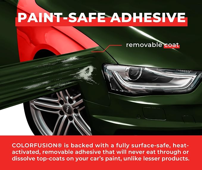 ColorFusion PPF by VViViD, Gloss Dark Olive Green Dry Apply PPF Vinyl Car Wrap Roll 20ft x 5ft