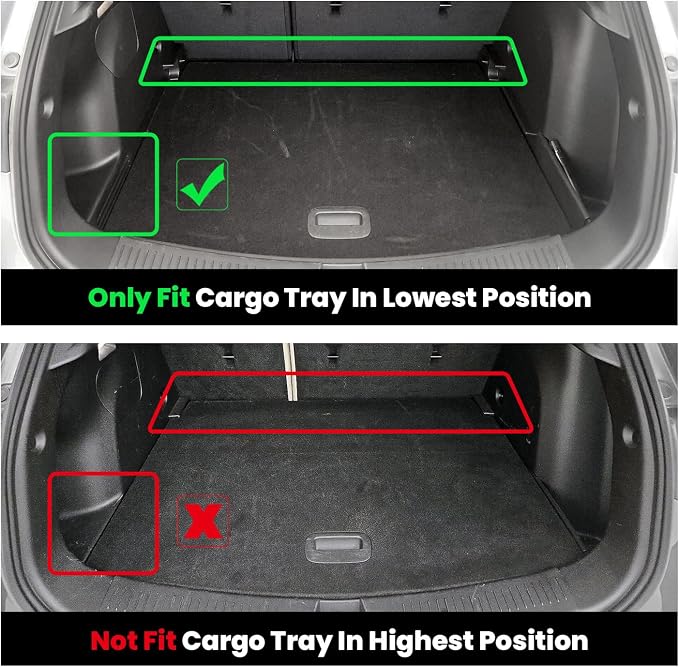 LASFIT Floor Mats & Cargo Mat(Lower Position) for Buick Encore GX 2020-2026(Only Fit FWD), TPE All Weather Custom Fit 1st & 2nd Row Rubber Car Mats and Cargo Liner for Buick Accessories, Black