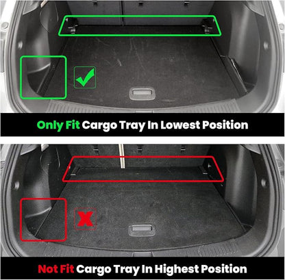 LASFIT Floor Mats & Cargo Mat(Lower Position) for Buick Encore GX 2020-2026(Only Fit FWD), TPE All Weather Custom Fit 1st & 2nd Row Rubber Car Mats and Cargo Liner for Buick Accessories, Black