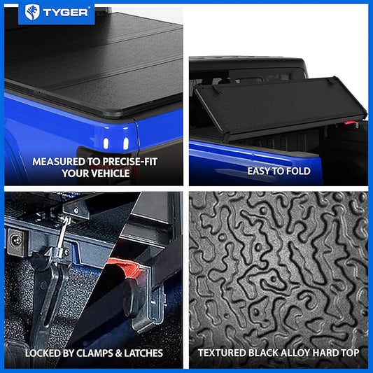 Tyger Auto T5 Alloy Hardtop Truck Bed Tonneau Cover Compatible with 2020-2026 Jeep Gladiator JT | 5' (60") Bed | TG-BC5J3060