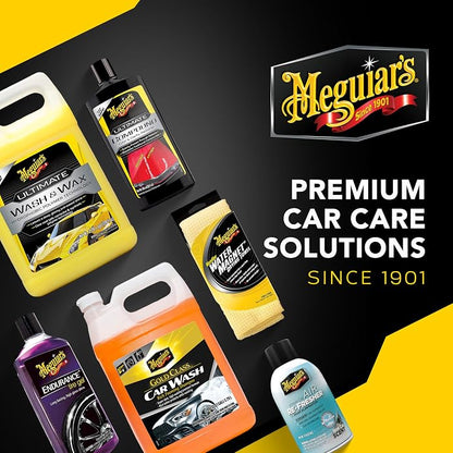 Meguiar's Ultimate Paste Wax, Premium Car Wax for a Deep Gloss with Lasting Protection, Easy to Apply and Remove, Clear Coat Safe, Microfiber Towel and Applicator Included, 8 Oz Paste