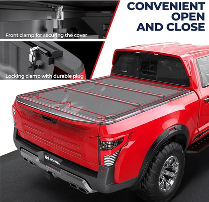 MOSTPLUS 5FT Roll-Up Soft Vinyl Truck Bed Tonneau Cover Compatible with Nissan Frontier 2005-2025 2026 5 Feet Bed, Fleetside 60Inch