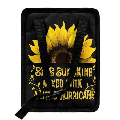 BIGCARJOB Sunflower Car Trash Bag for Back Seat Women Cute Auto Garbage Cans Hanging Vehicle Trash Bags Bins,Sunflower Auto Accessories Interior Car Organizer Bag(She's Sunshine Sunflower)
