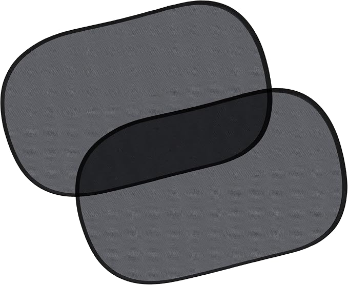 EcoNour Car Window Shades for Baby (2 Pack Transparent) | Sun Shade Window for Kids | Shades for Side Windows | Automotive Sun Protection from UV & Sun Glare | Car Baby Accessories | Medium 20"x12"