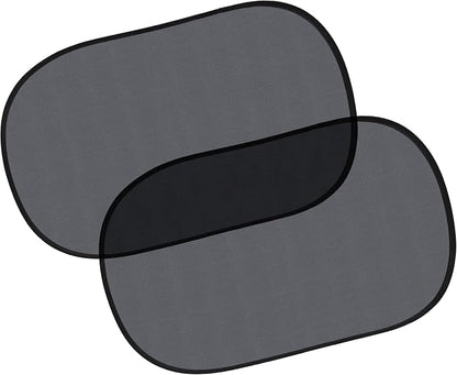 EcoNour Car Window Shades for Baby (2 Pack Transparent) | Sun Shade Window for Kids | Shades for Side Windows | Automotive Sun Protection from UV & Sun Glare | Car Baby Accessories | Medium 20"x12"