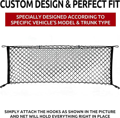 Envelope Style Trunk Mesh Cargo Net for Honda Pilot 2003-2025 - Car Accessories - Premium Trunk Organizers and Storage - Cargo Net for SUV - Vehicle Carrier Organizer for Honda Pilot