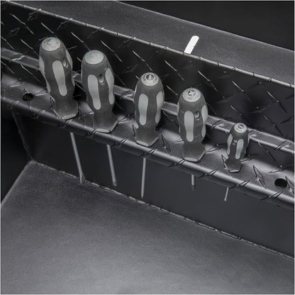 UWS EC10473 69-Inch Matte Black Heavy-Wall Aluminum Truck Tool Box with Low Profile, RigidCore Lid