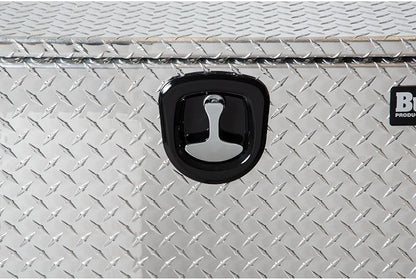 Buyers Products 1705130 Diamond Tread Aluminum Underbody Truck Tool Box, 24 x 24 x 24, Made in USA, .100 in. Thick, Corrosion-Resistant, Locking Compression Latch – Secure Storage for Work Trucks