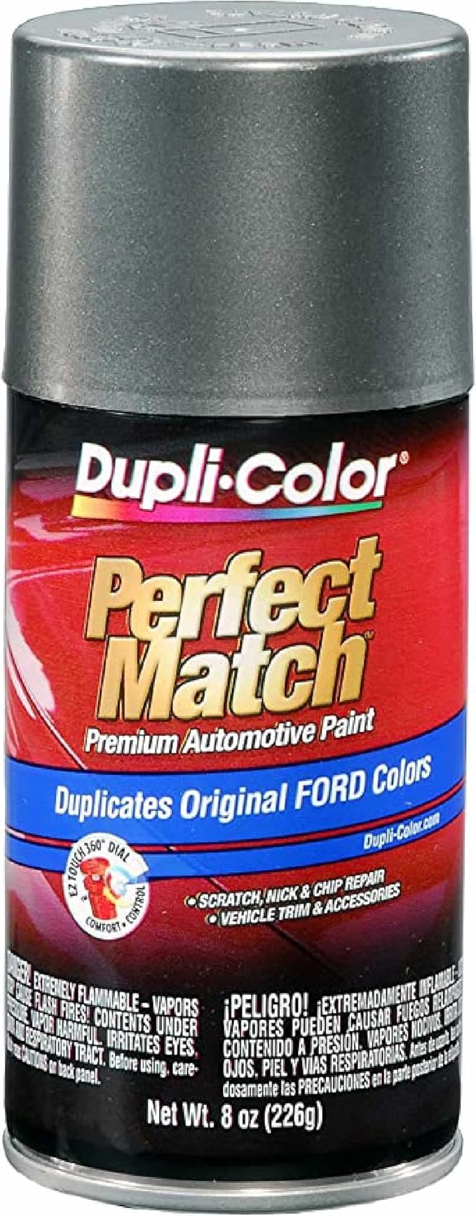Dupli-Color EBFM03607 Perfect Match Automotive Spray Paint – Ford Dark Shadow Gray, CX – 8 oz. Aerosol Can
