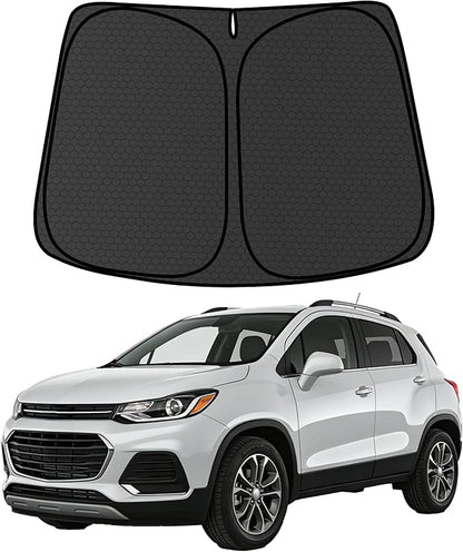 Trax Customized Windshield Sun Shade for 2013-2023 Trax LS | LT | LTZA Front Window Sunshade Visor Protector Foldable Blocks UV Rays Keep Car Cooler Accessories