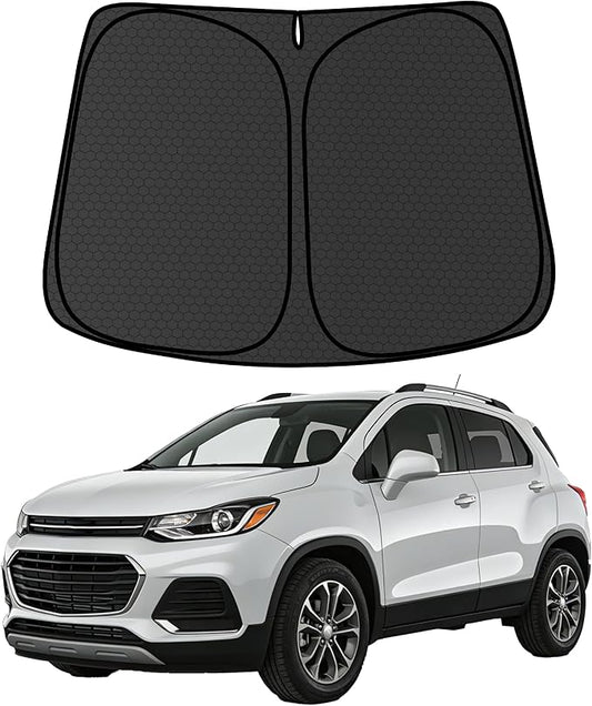 Trax Customized Windshield Sun Shade for 2013-2023 Trax LS | LT | LTZA Front Window Sunshade Visor Protector Foldable Blocks UV Rays Keep Car Cooler Accessories
