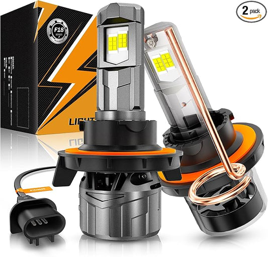 Auxbeam F18 Series H13 9008 Fog Lights, 22000LM H13 Powersport Light for Off-Road Use or Fog Light-2 Pack