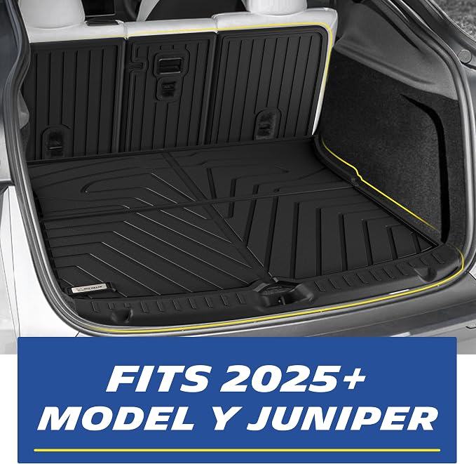 Michelin Vehicle Mat, All-Weather TPE Custom Fit Liner for Tesla Model Y 5 Seat Floor Mats 2025-2027 (10 Piece), Elite