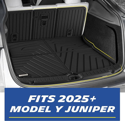 Michelin Vehicle Mat, All-Weather TPE Custom Fit Liner for Tesla Model Y 5 Seat Floor Mats 2025-2027 (10 Piece), Elite