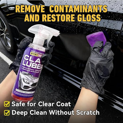 Car Clay Bars Auto Detailing 4 Pack 400g(4x100g) and Clay bar Lubricant Tablets 10 Pack(1pcs=16 oz) Clay bar kit, Spray Bottle and Microfiber Towel for Car Detailing