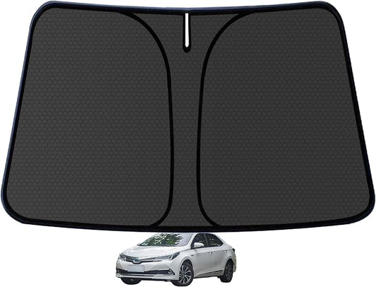 Corolla Customized Windshield Sun Shade for 2020 2021 2022 2023 2024 2025 2026 Corolla Front Window Sunshade Visor Protector Foldable Blocks UV Rays Keep Car Cooler Accessories