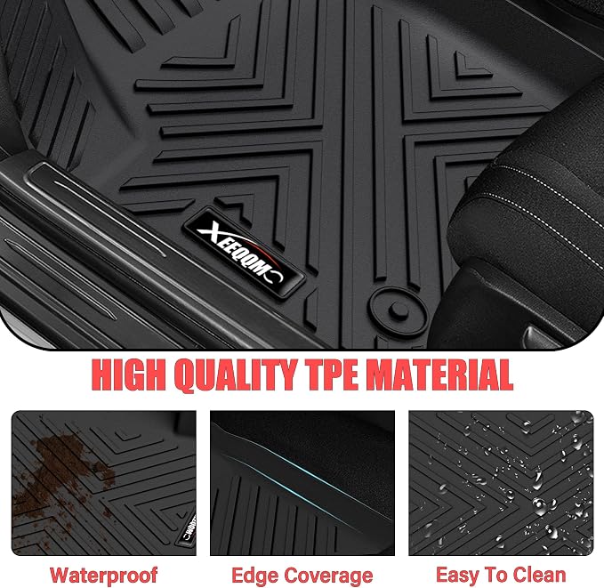 Floor Mats & Trunk Mat for 2024 2025 2026 Lincoln Nautilus All Weather TPE Protection Floor Liners Full Set with Cargo Liner for 2024 2025 2026 Lincoln Nautilus Accessories(Not for Hybrid)