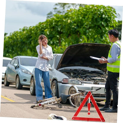 2pcs Car Safety Triangle Road Safety Kit Auto Warning Sign Material and Easy Installation
