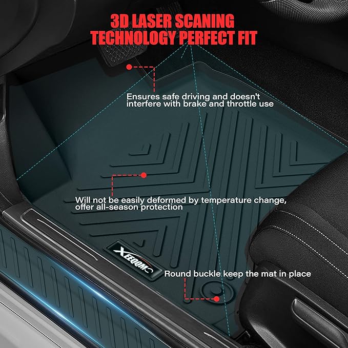 Floor Mats for 2021-2026 Kia Sorento 6&7 Seats (not for Hybrid) Trunk Mat with Backrest Mat All Weather TPE Rubber Cargo Liner Back Seat Cover 3rd Row for 2026 Kia Sorento Accessories